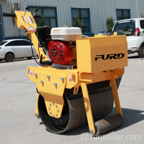 Rolo compactador vibratório hidráulico duplo a pé FYL-600